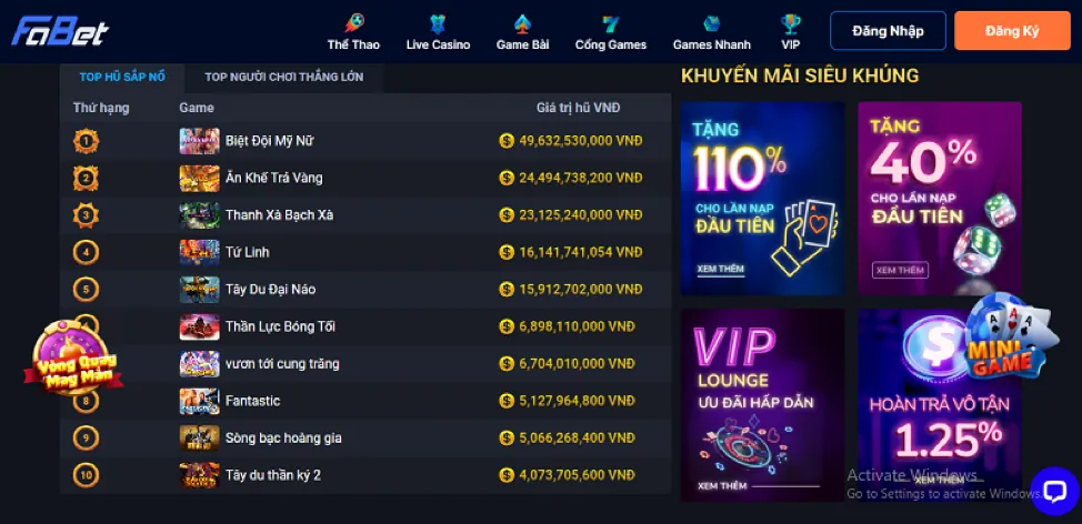 Bắn cá đổi thưởng 88online đăng nhập